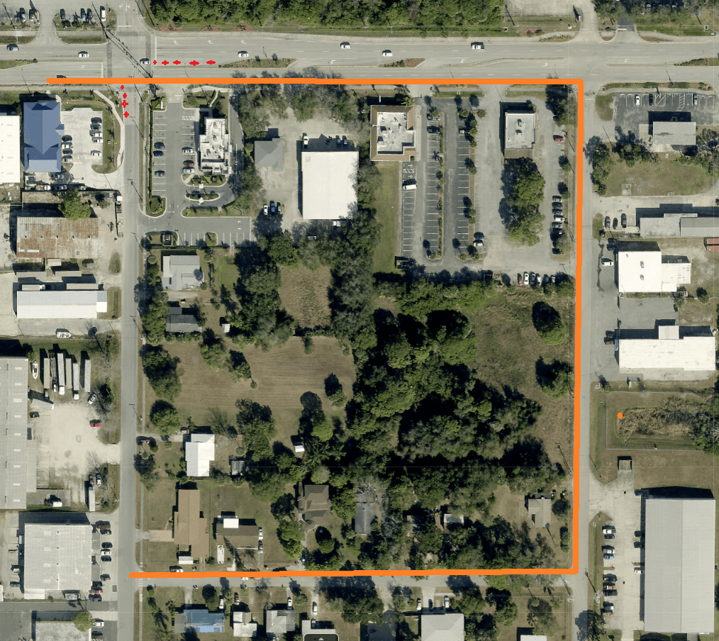 Map depicting road detour to Baldwin Street